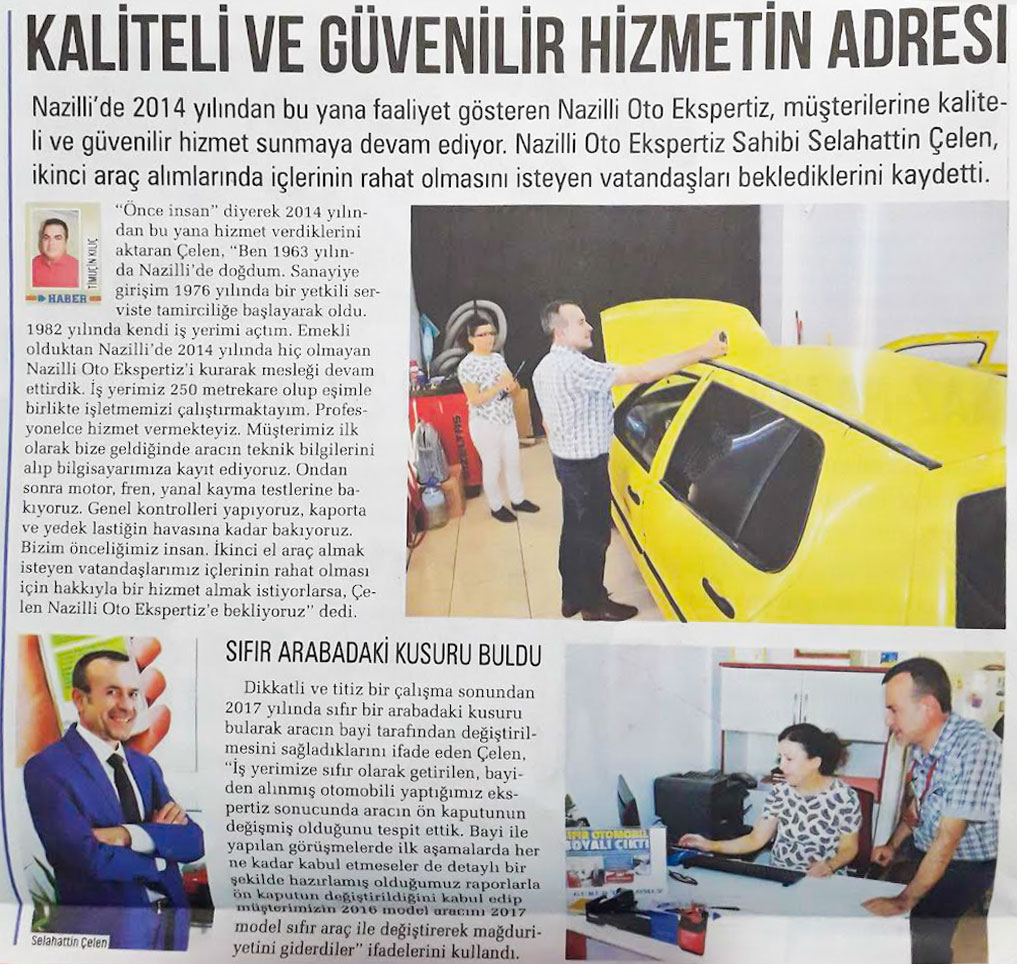 Nazilli oto Ekspertiz